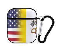 U.S.A Vatican City Flag Slim Compatible with Airpod Case Protective Hard Cover Skin Shockproof