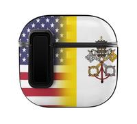 U.S.A Vatican City Flag Slim Compatible with Airpods 4 Case Protective Hard Cover Skin