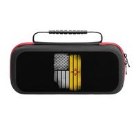 U.S.A Vintage New Mexico Flag Compatible with Switch Carrying Case Waterproof Protective Travel Bag with 20 Game Card Slots