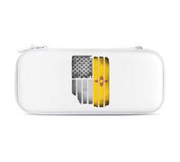 U.S.A Vintage New Mexico Flag Compatible with Switch Carrying Case Waterproof Protective Travel Bag with 15 Game Card Slots