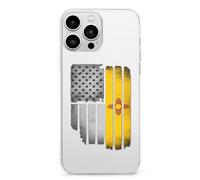 U.S.A Vintage New Mexico Flag TPU Mobile Phone Basic Cases Compatible with iPhone 13 Mini/13/13 Pro/13 Pro Max Anti-Scratch Covers