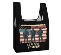 U.S Air-Force Army Shopping Bags Reusable Grocery Bags Foldable Tote Bag Storage Bag with Handles