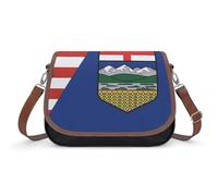U.S. Alberta Flag Travel Crossbody Bags for Women Shoulder Handbags with Adjustable Strap Satchel Purse