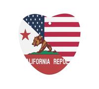 U.S. And California State Flag Funny Car Air Fresheners Long Lasting Scent Automotive Hanging Scented Cards Tablets