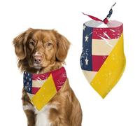 U.S. And Chad Vintage Flag Funny Dog Bandanas Cute Triangle Cat Pet Scarf Bib for Holiday Party Gift