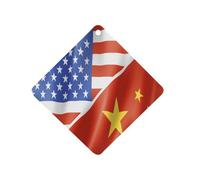 U.S. And China Flag Car Air Freshener Ocean Scent Long Lasting Tablets for Auto Hanging Fragrance