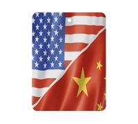 U.S. And China Flag Car Air Freshener Ocean Scent Long Lasting Tablets for Auto Hanging Fragrance