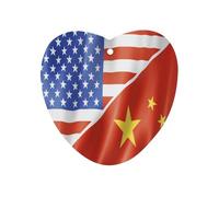 U.S. And China Flag Funny Car Air Freshener Automotive Aromatherapy Tablets for Rearview Mirror Wardrobe Shoe Cabinet
