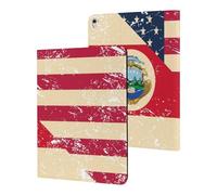 U.S. And Costa R-ica Vintage Flag Cute Tablet Case Unisex Slim Hard Protective Cover Compatible with iPad 9th/ 8th/ 7th
