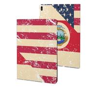 U.S. And Costa R-ica Vintage Flag Cute Tablet Case Unisex Slim Hard Protective Cover Compatible with iPad 9th/ 8th/ 7th