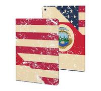 U.S. And Costa R-ica Vintage Flag Cute Tablet Case Unisex Slim Hard Protective Cover Compatible with iPad 9th/ 8th/ 7th