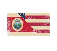 U.S. And Costa R-ica Vintage Flag Large Desk Mat Trendy Gaming Mouse Pad Rubber Base Non-Slip Home Office Mouse Mat Laptop Desk Pad