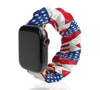 U.S. And Denmark Grunge Flag for IWatch Elastic Watch Straps 38-44mm