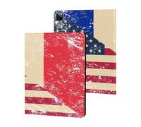 U.S. And France Vintage Flag Compatible with iPad Protective Case iPad Pro 2020/2021/2022 (12.9in)