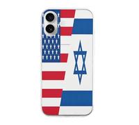 U.S And Israel Flag Cover Compatible with iPhone 16