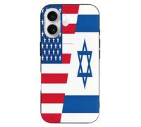 U.S And Israel Flag Cover Compatible with iPhone 16