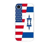 U.S And Israel Flag Cover Compatible with iPhone 16