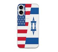 U.S And Israel Flag Cover Compatible with iPhone 16