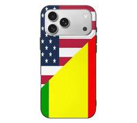 U.S. And Mali Flag Printed Phone Case Slim Cute Cellphone Protective Cover Unisex Compatible with iPhone 17/17 Air/17 Pro/17 Pro Max
