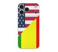 U.S. And Mali Flag Printed Phone Case Slim Cute Cellphone Protective Cover Unisex Compatible with iPhone 17/17 Air/17 Pro/17 Pro Max