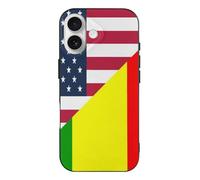 U.S. And Mali Flag Printed Phone Case Slim Cute Cellphone Protective Cover Unisex Compatible with iPhone 17/17 Air/17 Pro/17 Pro Max