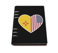 U.S. And New Mexico Flags Refillable Notebook for Work Study