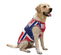U.S. And Norwegian Flag Pet Ice Silk Vest Summer Dog Shirts Breathable T-Shirt Soft Outfits