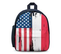 U.S. And Poland Flag Funny Backpacks Lightweight Travel Bag Daypacks for Camping Hiking 12.5"