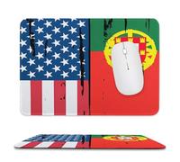U.S. And Portugal Flag Funny Mouse Pad Desk Mat Stylish Mousepad for Gaming Office Home Work