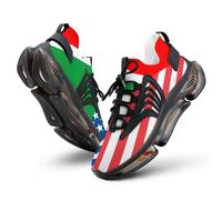 U.S. and South Africa Flag Men's Sneaker Lightweight Running Shoe