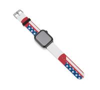 U.S. And South Korea Flag Silicone Smartwatch Replacement Bands Compatible with IWatch Wristbands Strap 42mm/44mm