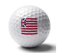 U.S. And Union Jack Flag Custom Golf Ball Soft Practice Golf Balls Performance Distance And Speed for Indoor Outdoor