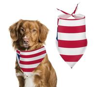 U.S. And Union Jack Flag Cute Dog Bandanna Scarf Printed Adjustable Triangle Pet Kerchief for Dogs And Cats