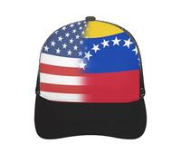 U.S. and Venezuela Flag Baseball Caps Classic Hats Adjustable Hip Hop Hat Trendy Sport Cap for Men Women