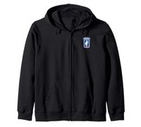 U.S Army 173rd Airborne Division Veteran Flag Vintage Mens Zip Hoodie