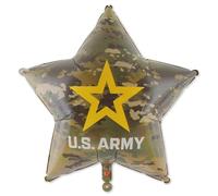 "U.S. Army Logo Balloons - 3 Star Mylar Balloons for US Army Party Decorations - 18 in. wide - Officially Licensed with the U.S. Army. by Havercamp "