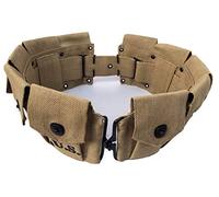 U.S Army M1923 Rifle Cartridge WWII Springfield M1 Garand 10 Pocket Canvas Ammunition Belt Bandolier