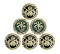 U.S. Army Special Forces Challenge Coin Faithful and True Green Beret Coin (Pack of 6)