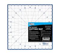 U.S. Art Supply 14" x 14" Self-Healing Cutting Mat 7-Ply - Rotary White/Blue Craft Mat, Non-Slip Cutting Mats for Crafts, Sewing, Quilting, Scrapbooking