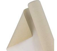 U.S. Art Supply 36" Wide x 6 Yards (18 Feet) Long Unstretched Canvas Roll - 100% Cotton, 12-Ounce Triple Primed Gesso, Acid-Free - Pro Artist Quality, Oil & Acrylic Painting, Murals Backdrop, Cut Size