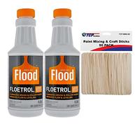 U.S. Art Supply Floetrol Paint Additive Pouring Medium for Acrylic Paint and 50 Mixing Sticks