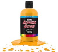 U.S. Art Supply Ready to Spray Canary Yellow Opaque Airbrush Paint - 8oz Bottle, Professional Grade Non-Toxic Water-Based Colors for Vibrant & Permanent Results