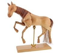 U.S. Art Supply Wooden 16" Horse Artist Drawing Manikin Articulated Mannequin