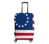 U.S. Betsy Ross Flag Funny Luggage Covers for Suitcase Washable Travel Baggage Protector Fit 19-32 Inch
