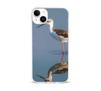 U.S Black-tailed Stilt Bird Phone Case Compatible with iPhone 15 Plus | Suitable for 15 Series TPU Soft Protective Shell