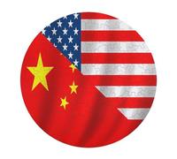 U.S. China Flag Round Wooden Puzzles for Adults Funny Colorful Jigsaw Puzzle Home Decors Gift 120 PCS