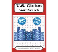 U.S. Cities Word Search Puzzle Book: Word Searches with easy to read print about U.S. Cities, Geography, Education, and More | 6x9 inches, 110 pages | 50+ Puzzles | Gift for Vacations and Free Time