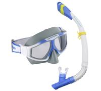 U.S Divers | Mask and Snorkel - Combo Avila White Blue Lenses Dark