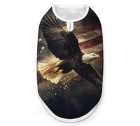 U.S Ea-gles Dog Shirts Patterned Pet Clothes Tank Top Sleeveless T-Shirt for Cats Puppy L