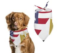 U.S. Egypt Flag Pet Bandana Dogs Triangle Scarf Cats Handkerchief Puppy Costume